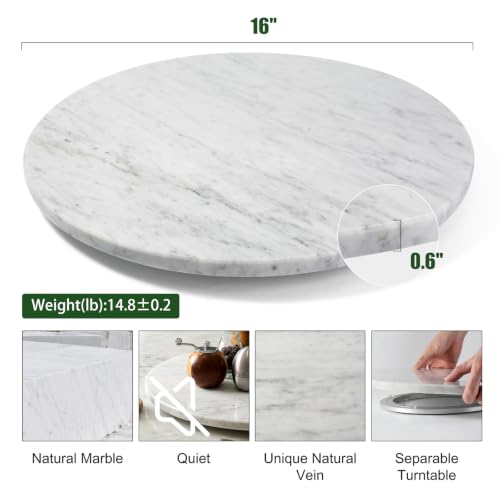 Marble Lazy Susan (Bianco Carrara / 16")