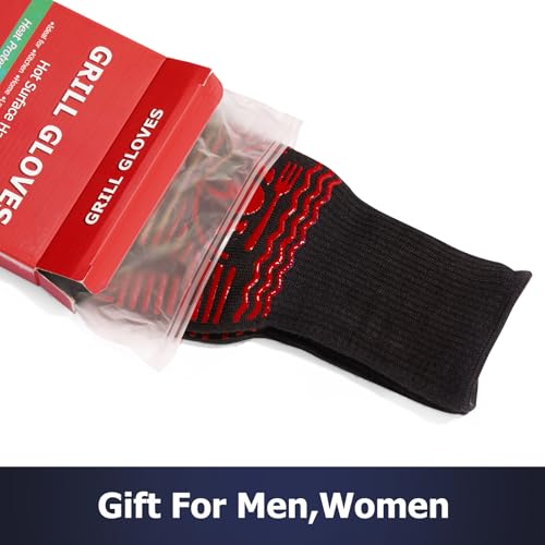 BBQ Gloves 1472°F Extreme Heat Resistant Grill Gloves
