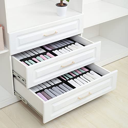 4 Pack Drawer Organizers for Clothing (4 Count)
