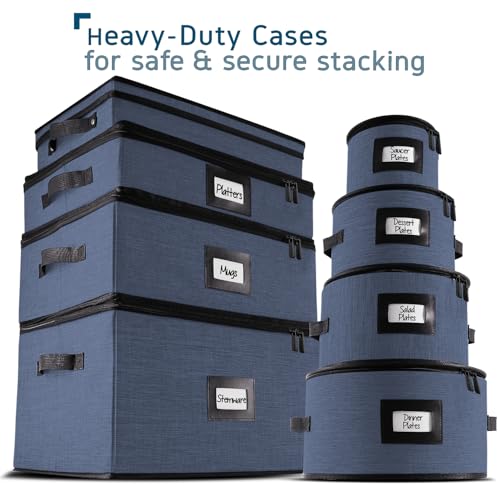 Wine Glass Storage Box with Dividers