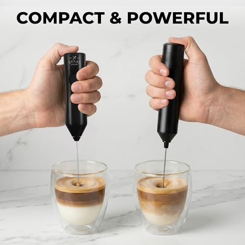 Rechargeable Milk Frother Handheld (Zulay Black / Rechargeable Z1 Motor Max)