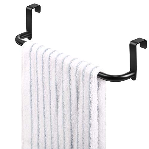 Over Cabinet Door Towel Bar (Black)