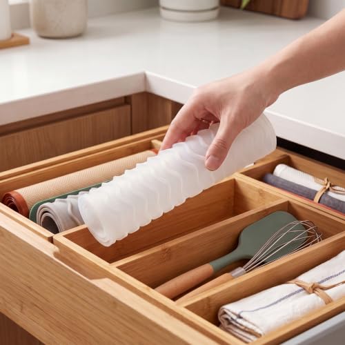 Silicone Dish Drying Mat for Multiple Usage (Translucent / 12"L x 6"W)