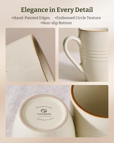 Jupiter Coffee Mugs Set of 6 (6pcs / Jupiter-Vanilla White)