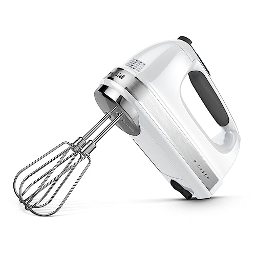 9 Speed Hand Mixer w (White / 9 Speed / Mixer)