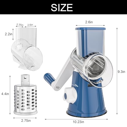 Rotary Cheese Grater Hand Crank Cheese Shredder for Fresh Cheese