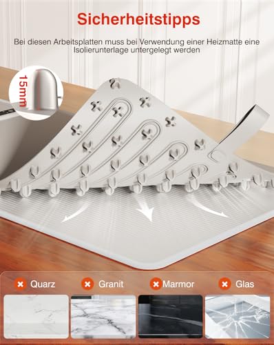 Warming Mat for Food (Light Gray / X-Large)