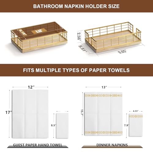 Guest Towel Holder Tray for Bathroom