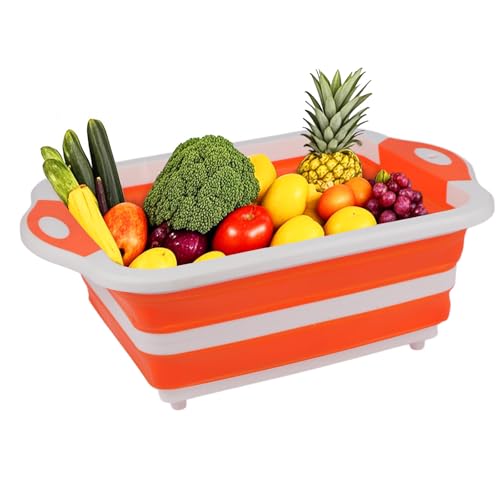 Collapsible BBQ Prep Tub (Orange)