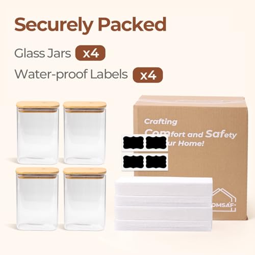 Glass Storage Containers with Lids 1.8 Qt (3 Count)