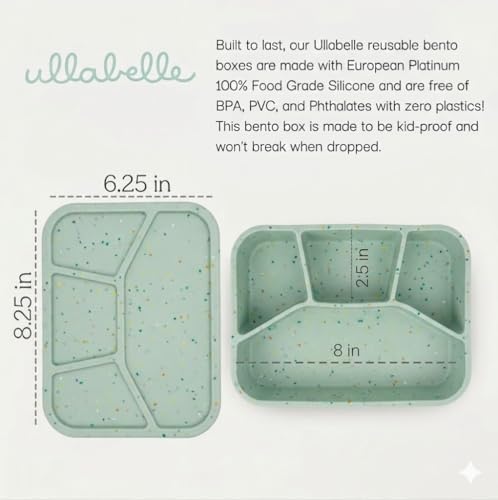 Leak Proof Square Bento Box Food (Green)
