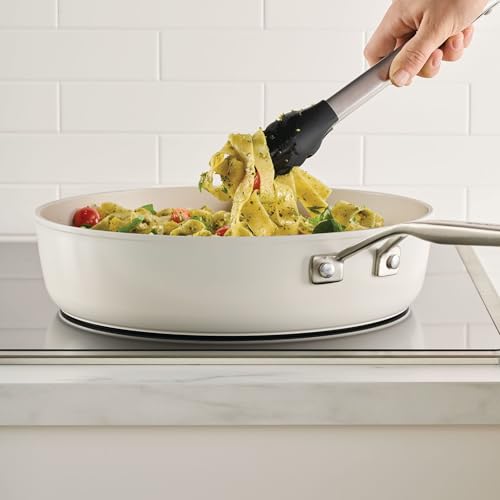 Hard Anodized Ceramic Induction Pots and Pans (Porcelain / 10 Piece Cookware Set)