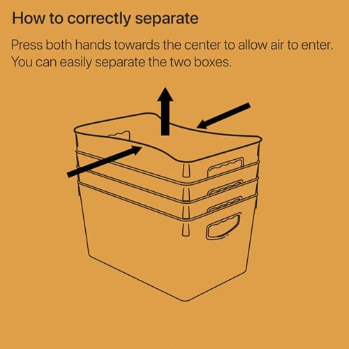 XLarge Clear Storage Bins with Lids (6 Count)