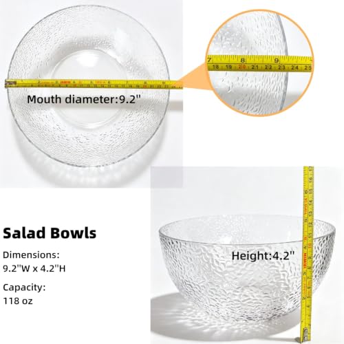 118 oz Acrylic Salad Bowls