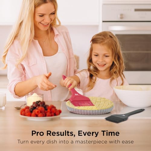 Platinum Silicone Extra Wide Pastry & Basting Brush Set