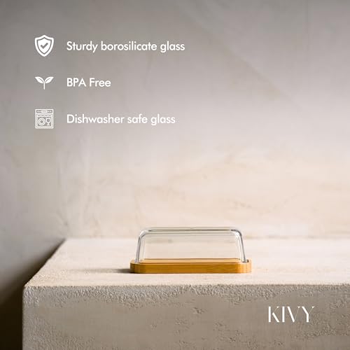 Butter Dish White Marble with airtight glass lid