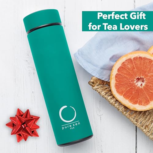 Insulated Tea Infuser Bottle (Green)