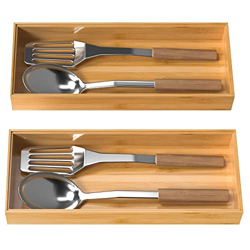 Bamboo Drawer Organizer (15" x 6" x 2")