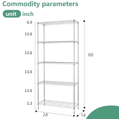 5 Tier Wire Shelf