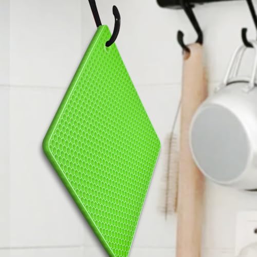 Silicone Square Trivets Mat (6 Count)