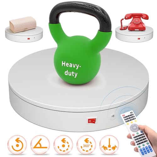 12.6In Remote Motorized Electric Turntable Rotating Display Stand Rotating Platform Photography Turntable motorized lazy susan base giratoria para for Photography
