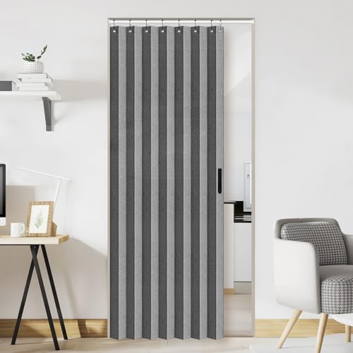 Closet Curtain for Open Closet (Grey / 39"W x 78"L (Pack of 1))