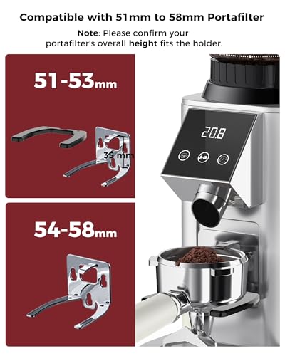 G1 Conical Burr Coffee Grinder with 48 Grind Settings (Silver)