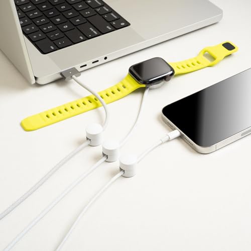 Cable Anchors for Desk Organization White