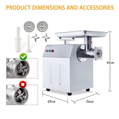 Commercial Electric Meat Grinder 1500w (1500W)