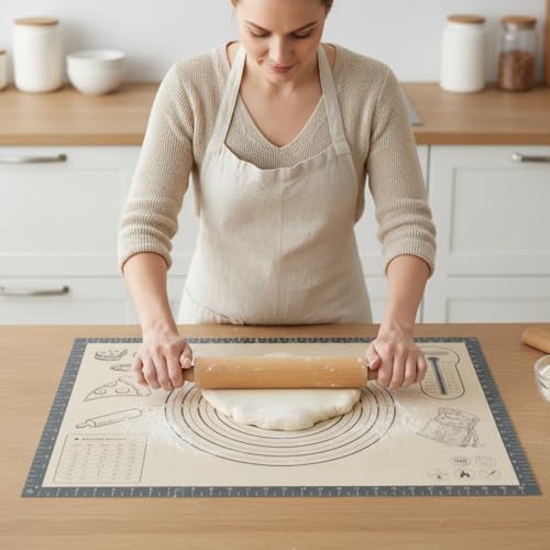 Silicone Baking Pastry Dough Mat (16"W x 26"L)