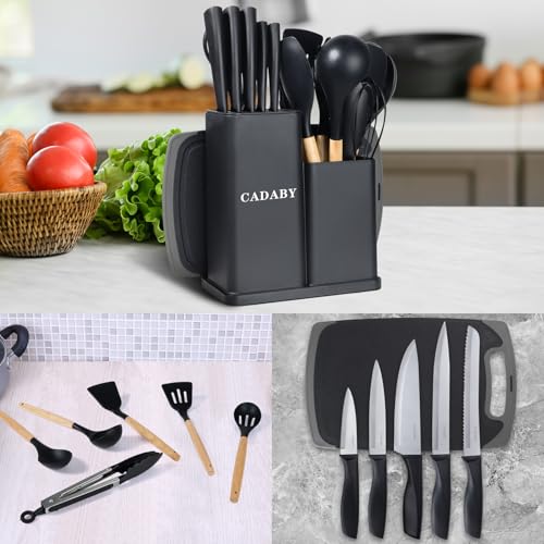19 PCS Black Kitchen Cooking Utensils Set Kitchen Tools Set (Black)