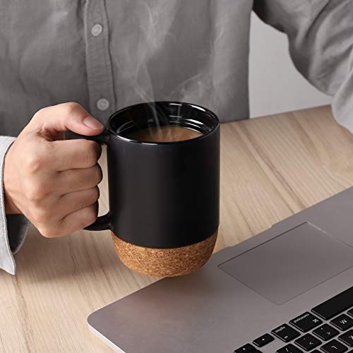Coffee Mugs 15 oz Mug Set of 2 (Matte Grey / 15 fl oz (Set of 2))