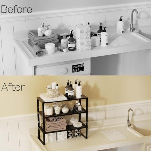 Heavy Duty Adjustable Metal Shelf Organizer (3 Count)