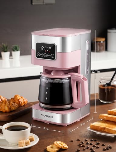 10 Cup Programmable Coffee Maker (Pink)