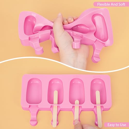 Popsicle Molds Set of 3 (Pink, Bule, Green / Large)