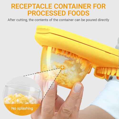 1 Pack Egg Slicer with 3 Cutting Options (1 Pack Yellow 3 Cutting Modes Egg Cutter)