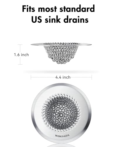 Kitchen Sink Drain Strainer (Silver)