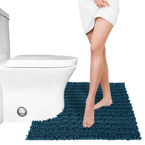 Toilet Rug U Shaped Washable 24x20 Inch