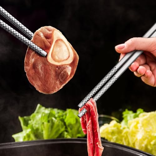 Metal Chopsticks (316L Stainless Steel Reusable Chopsticks)