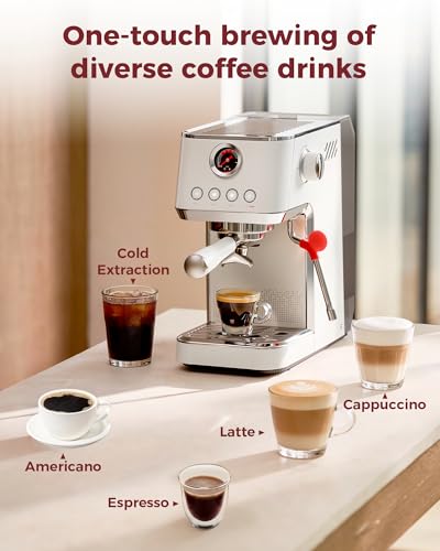 E2 Gen3 Dual Boiler Espresso Machine with Super+ Steam Power (Ivory Espresso Machine)