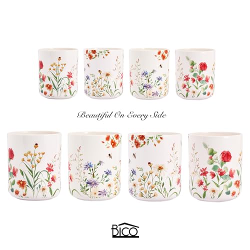 Summer Provence Ceramic Utensil Holder Set of 2 (2 Count)