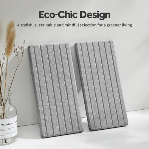 2PCS Instant Dry Diatomite Stone Counter Makeup Tray Organizer (2pcs - 8"x 3.8" - Light Gray)