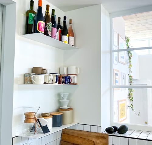 Linear Floating Shelf (30-inch X 8-inch White)