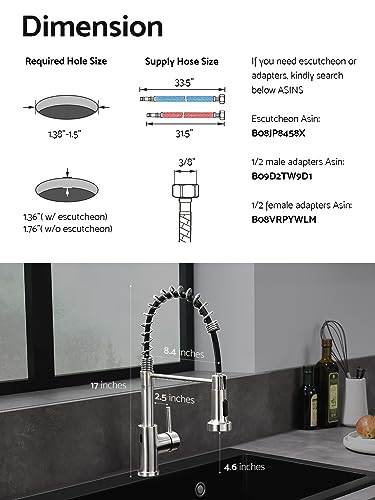 Touchless Kitchen Faucet (Brushed Nickel)
