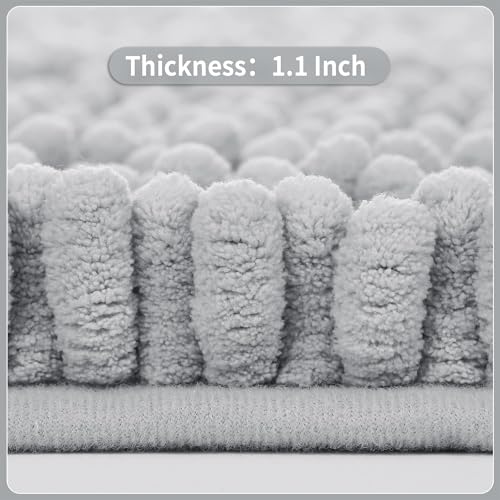 Long Bathroom Rugs Non Slip Washable 44x24 Inch