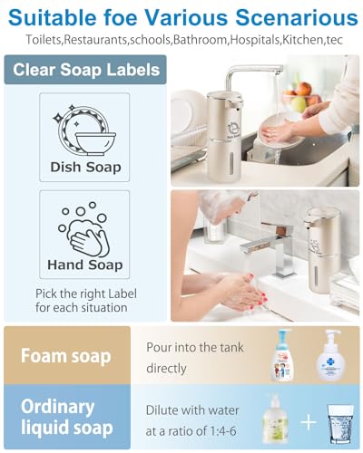 Automatic Foaming Soap Dispenser (Champagne Gold / Foam)