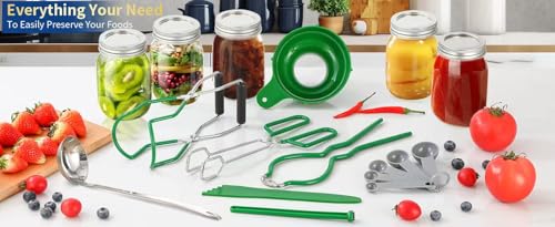 Canning Supplies Starter Kit (9-Pcs Set / DeGreen)