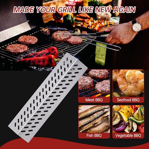 16GA Grill Heat Plates 9MM 16517 Grill Grates for 16631 16520 Bull Grill Replacement Parts