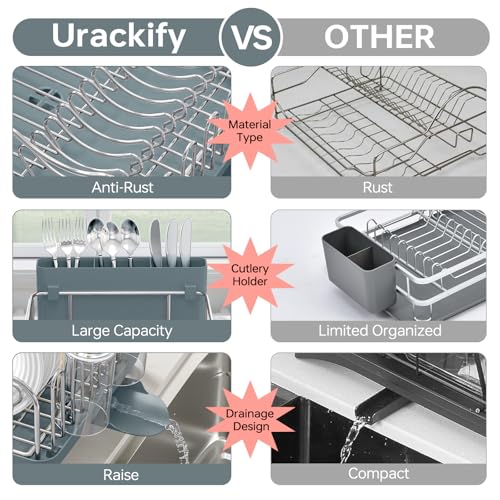 Dish Drying Rack (Pale Blue)
