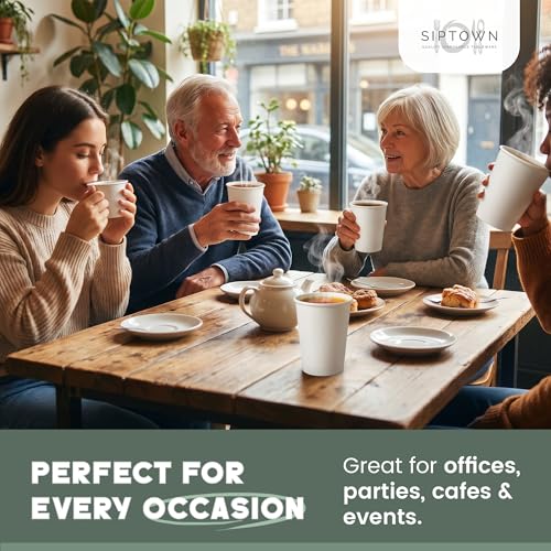Paper Cups 8 oz 1000 Pack for Coffee & Tea Made in USA (8 Ounces)